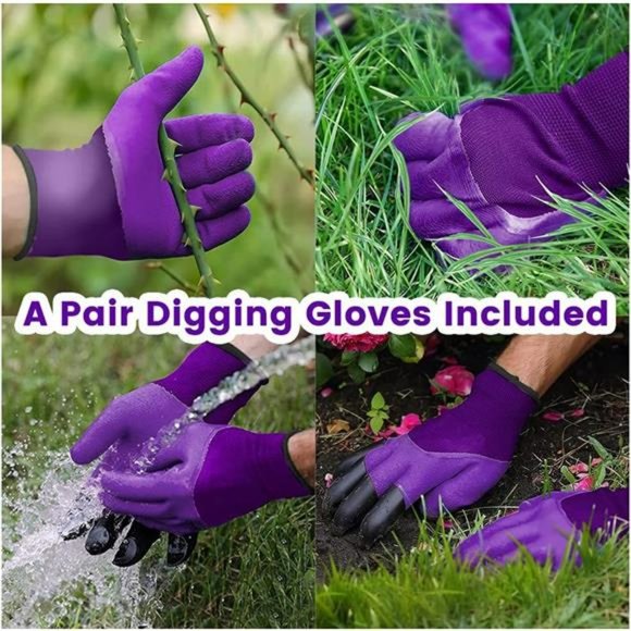 Garden Kneeler and Seat Foldable Stool with 2 Tool Pouches & 2 Gloves - Picture 2 of 7